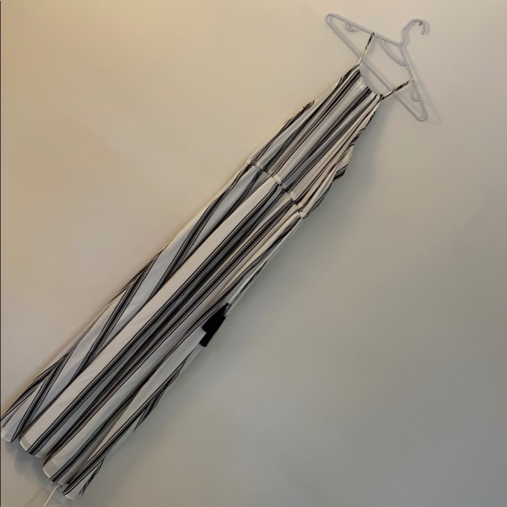 Belted Ann Taylor LOFT Black and White Maxi XS